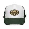 Football Is Sexy Gold and Black Logo Trucker Hat