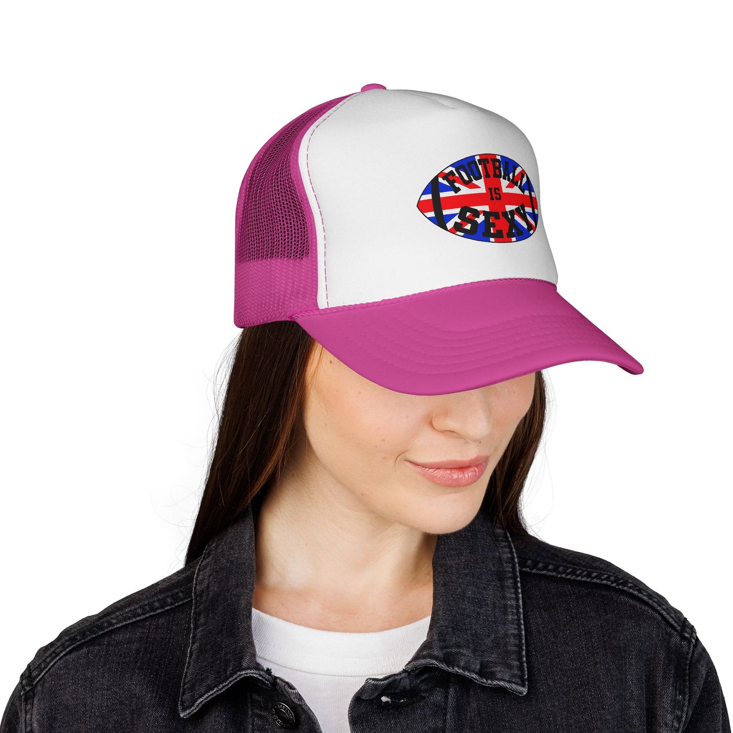 UK Flag Football Is Sexy Trucker Hat (Classic)