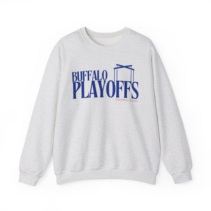 'Buffalo Playoffs' Crewneck Sweatshirt - Blue