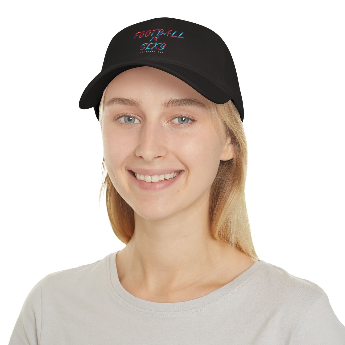 Football Is Sexy #CANCERSUCKS Low Profile Baseball Hat
