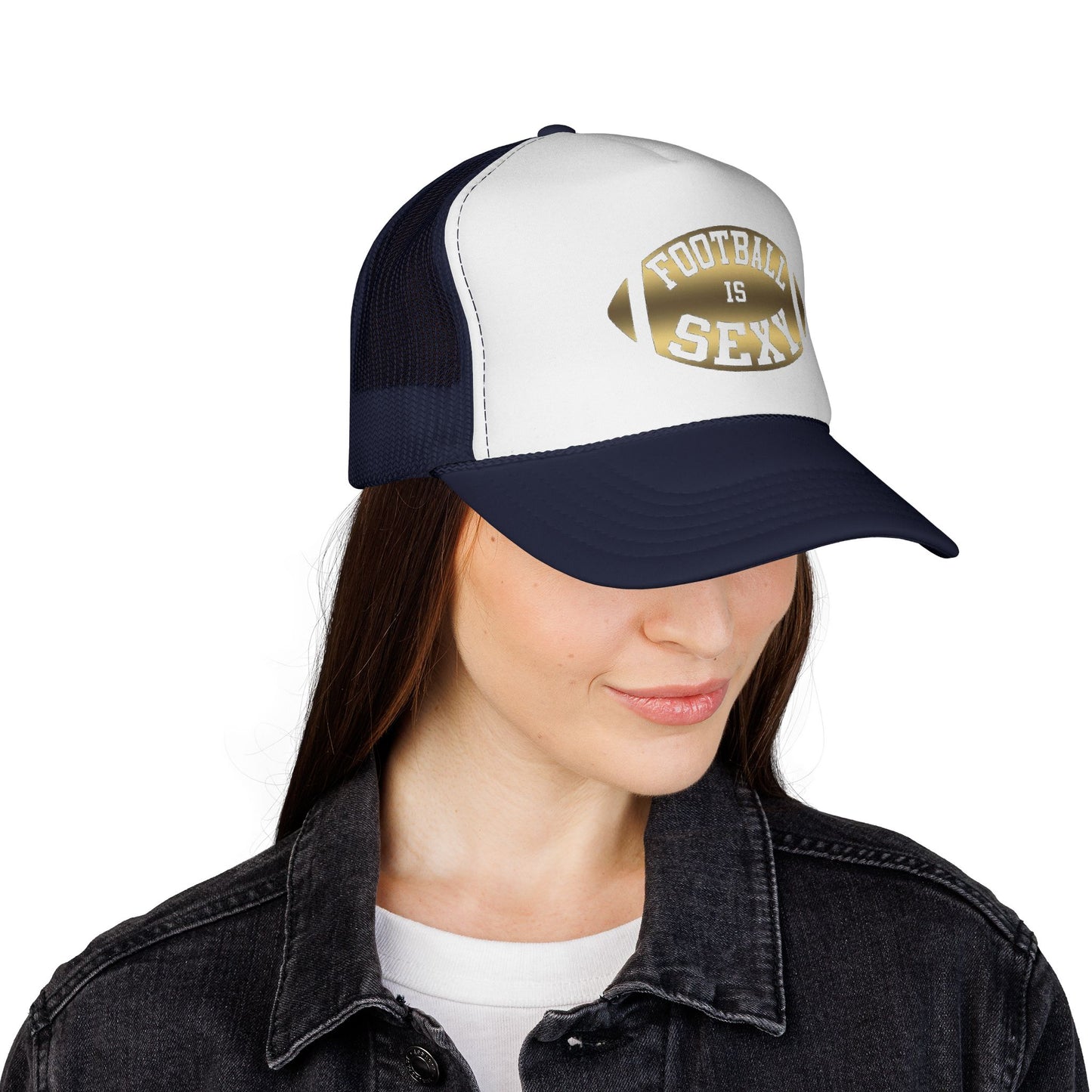 Football Is Sexy Gold Logo Trucker Hat