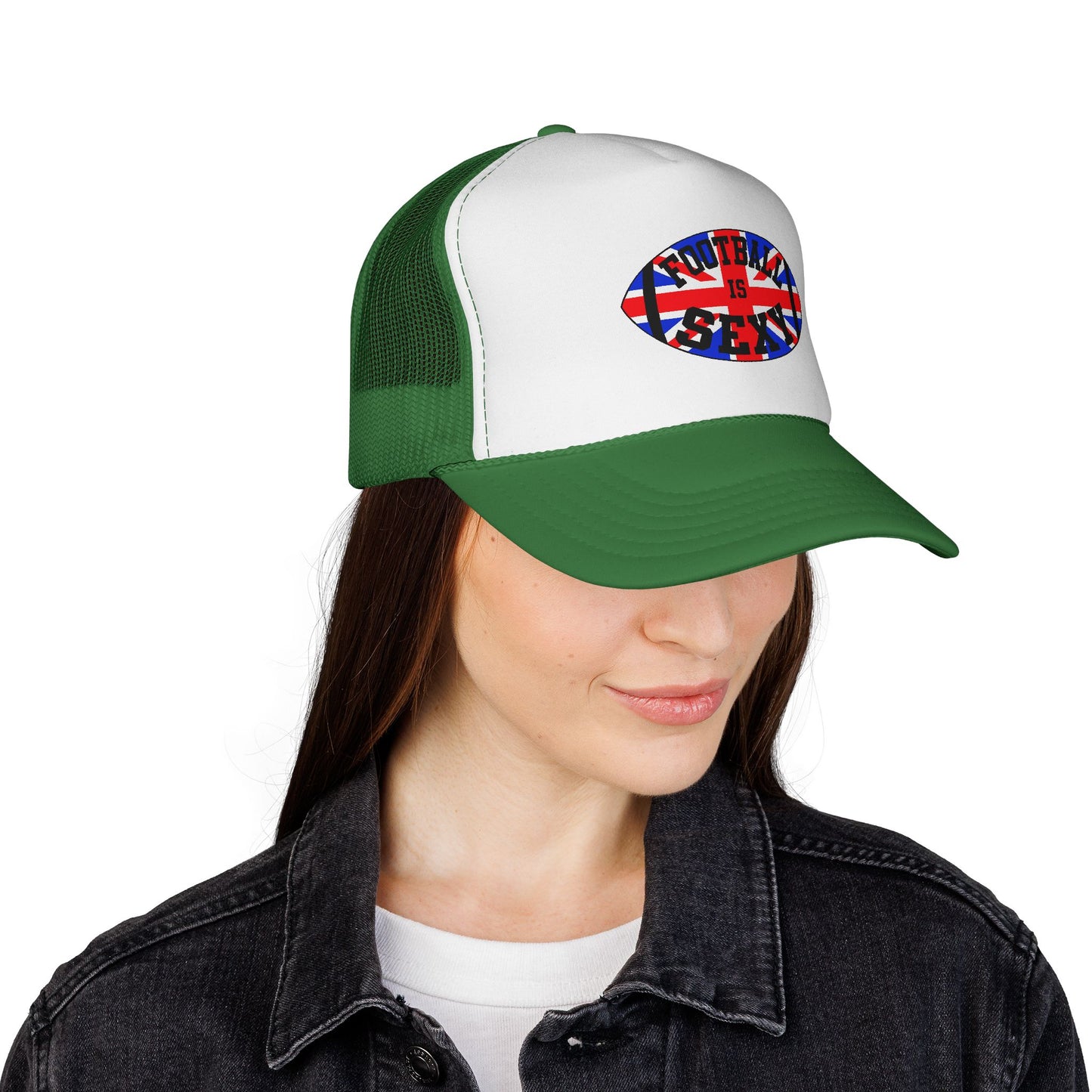 UK Flag Football Is Sexy Trucker Hat (Classic)