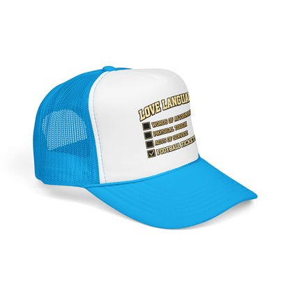 What's My Love Language Check Box Foam Trucker Hat