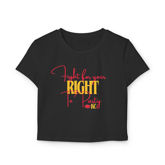 KC Fight for Your Right to PARTY Women's Baby Tee