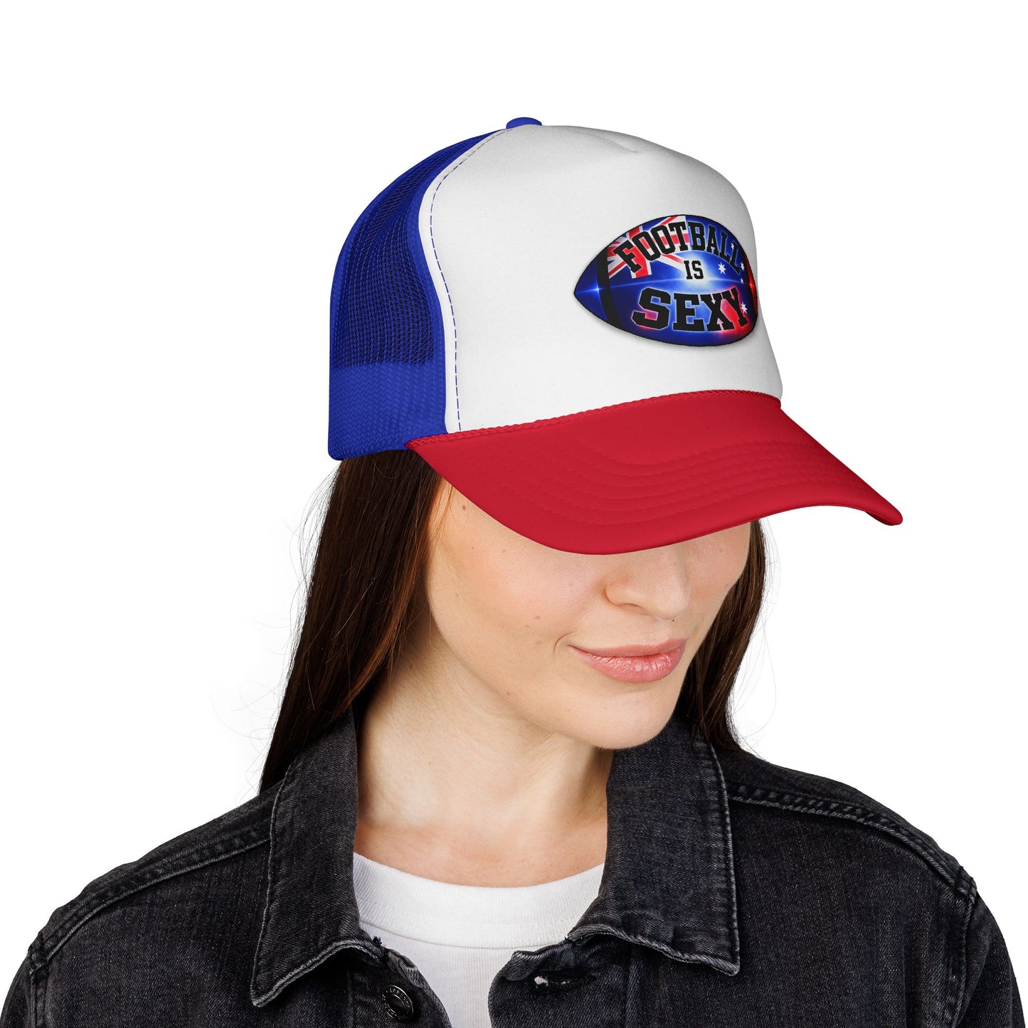 Australia Flag Football Is Sexy Trucker Hat (Classic)