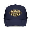 Football Is Sexy Black / Gold Logo Foam Trucker Hat