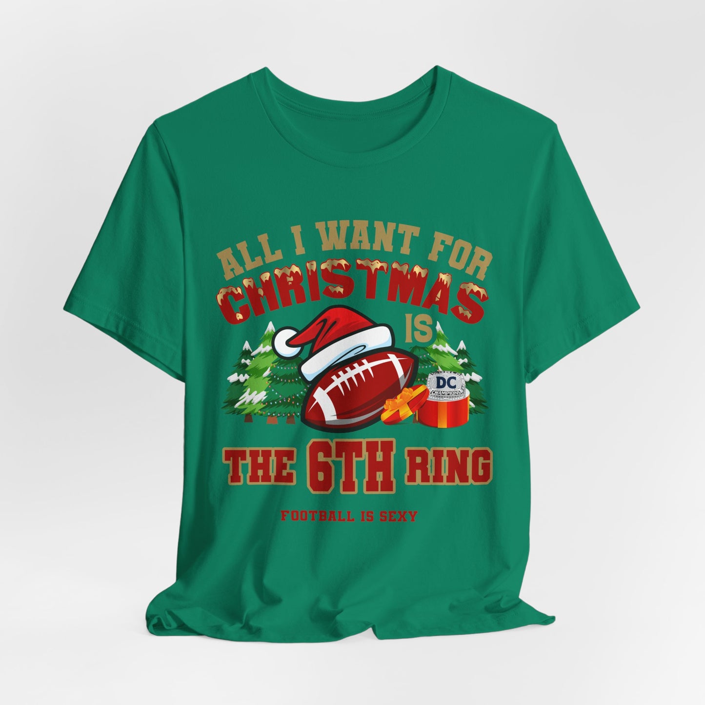 'All I Want for Christmas is the 6th Ring' Short Sleeve Tee - Dallas