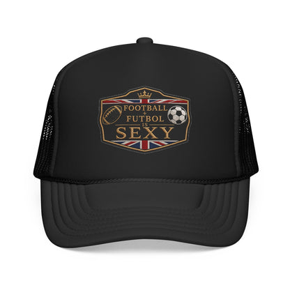 UK Football + Futbol Is Sexy Trucker Hat