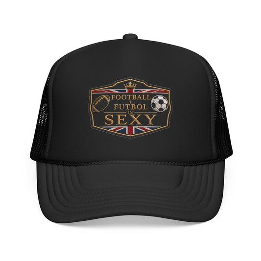UK Football + Futbol Is Sexy Trucker Hat