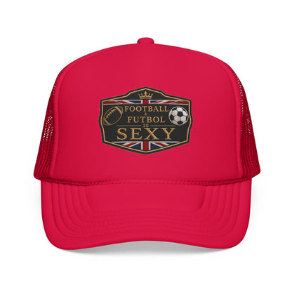 UK Football + Futbol Is Sexy Trucker Hat