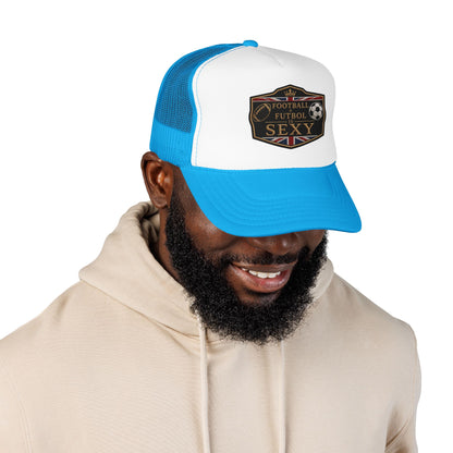 UK Football + Futbol Is Sexy Trucker Hat