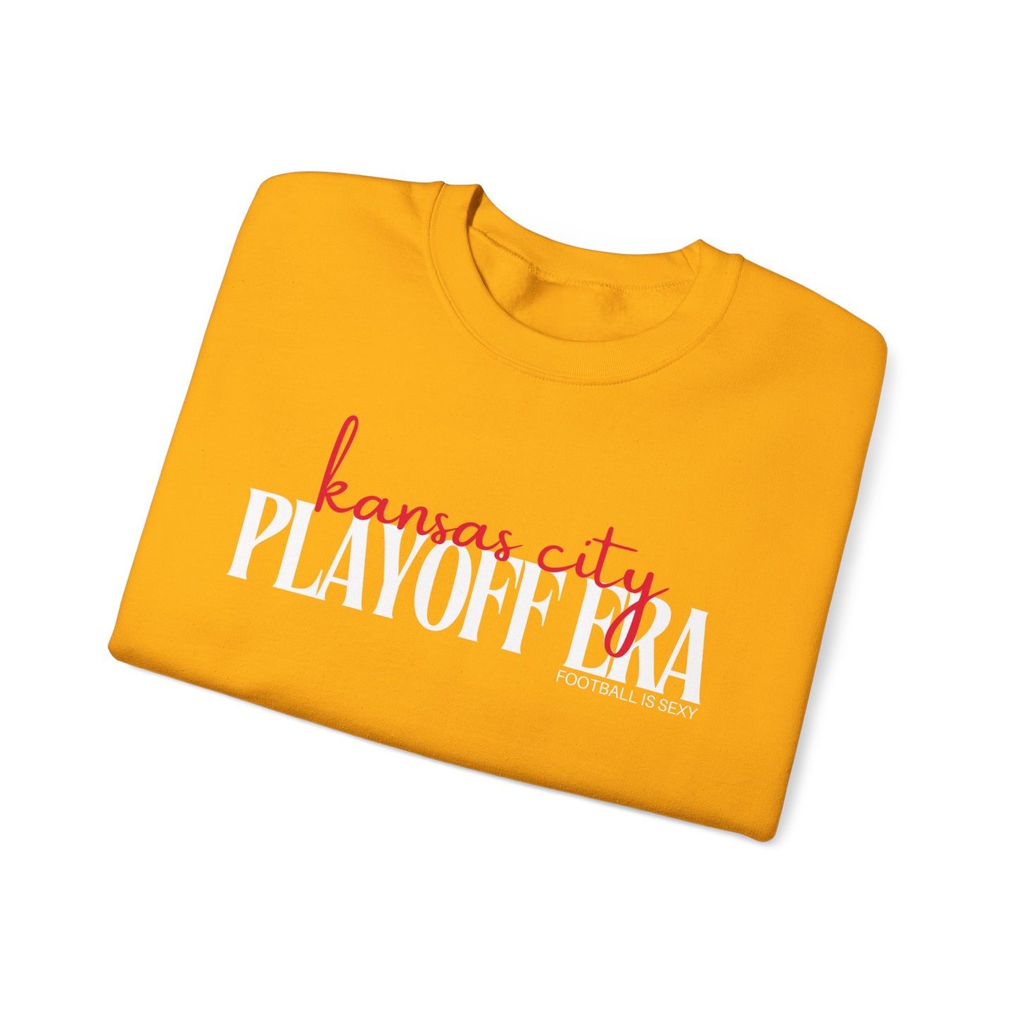 Kansas City Playoff Era Crewneck Sweatshirt - Yellow