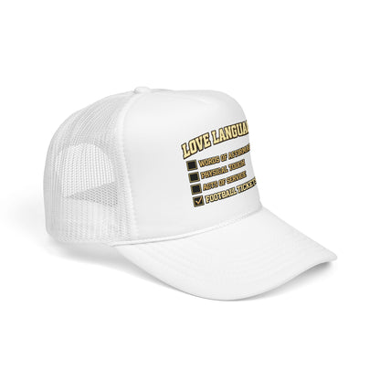 What's My Love Language Check Box Foam Trucker Hat