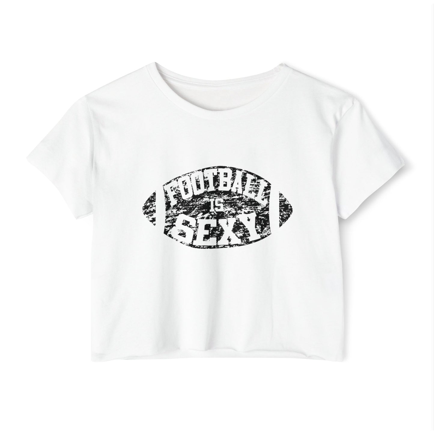 'Football Is Sexy' Crop Tee | Black Logo