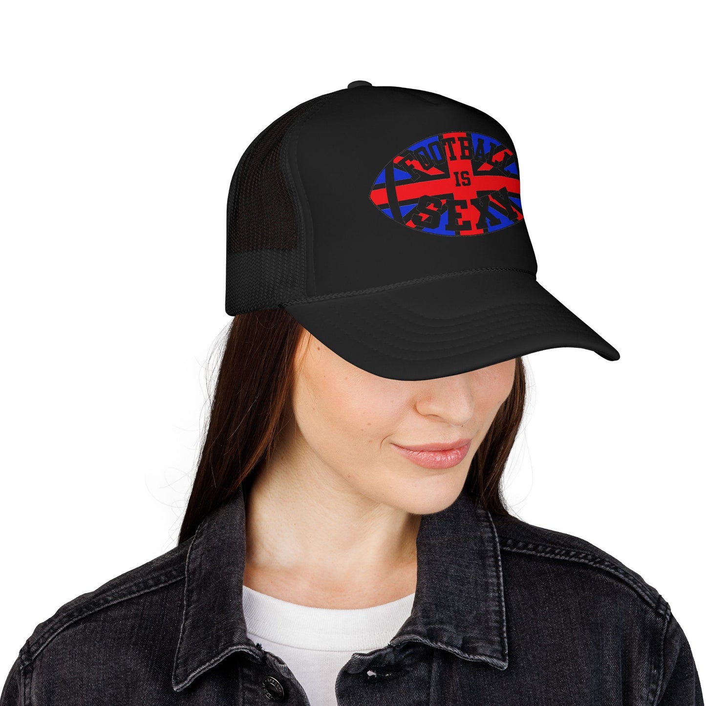 UK Flag Football Is Sexy Foam Trucker Hat