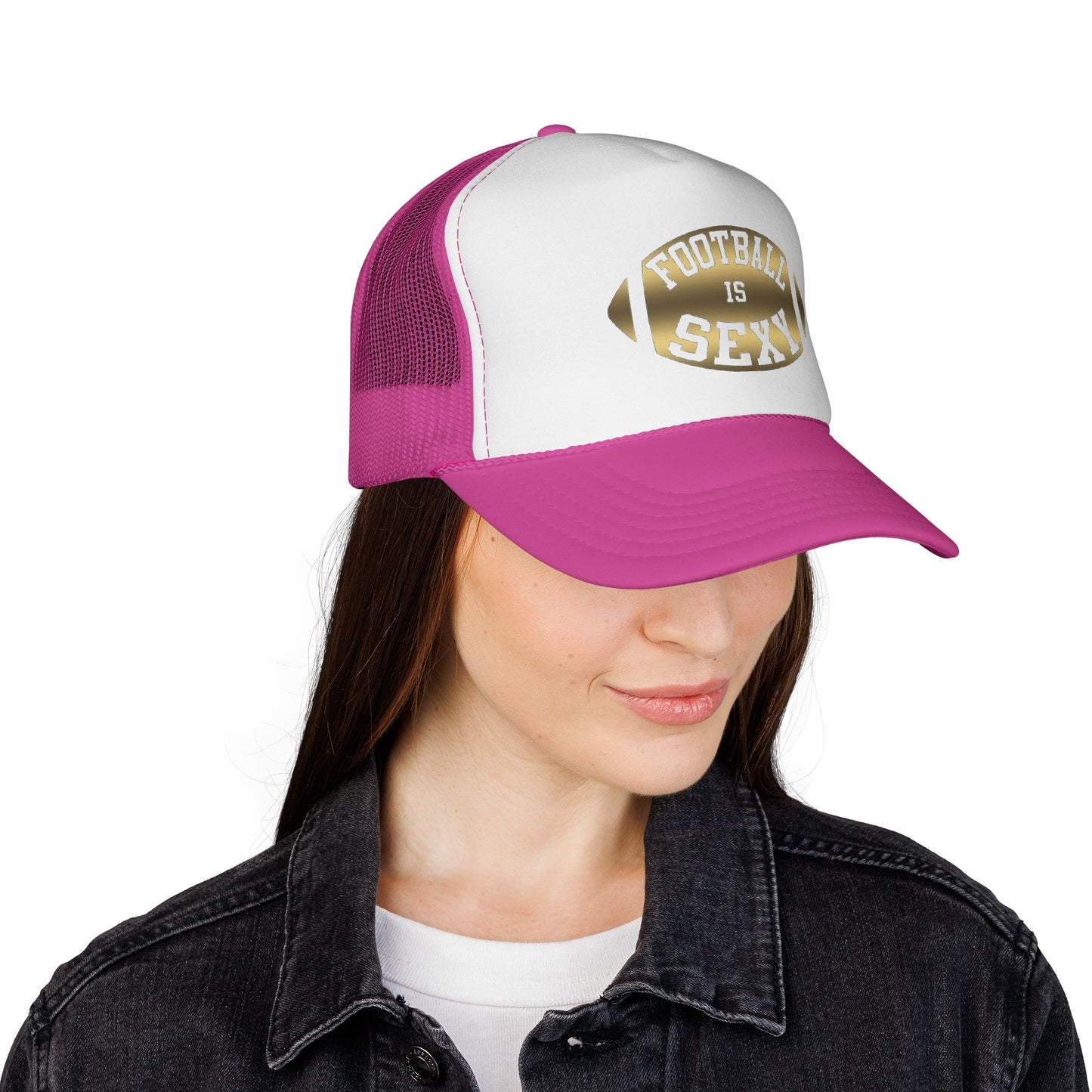 Football Is Sexy Gold Logo Trucker Hat