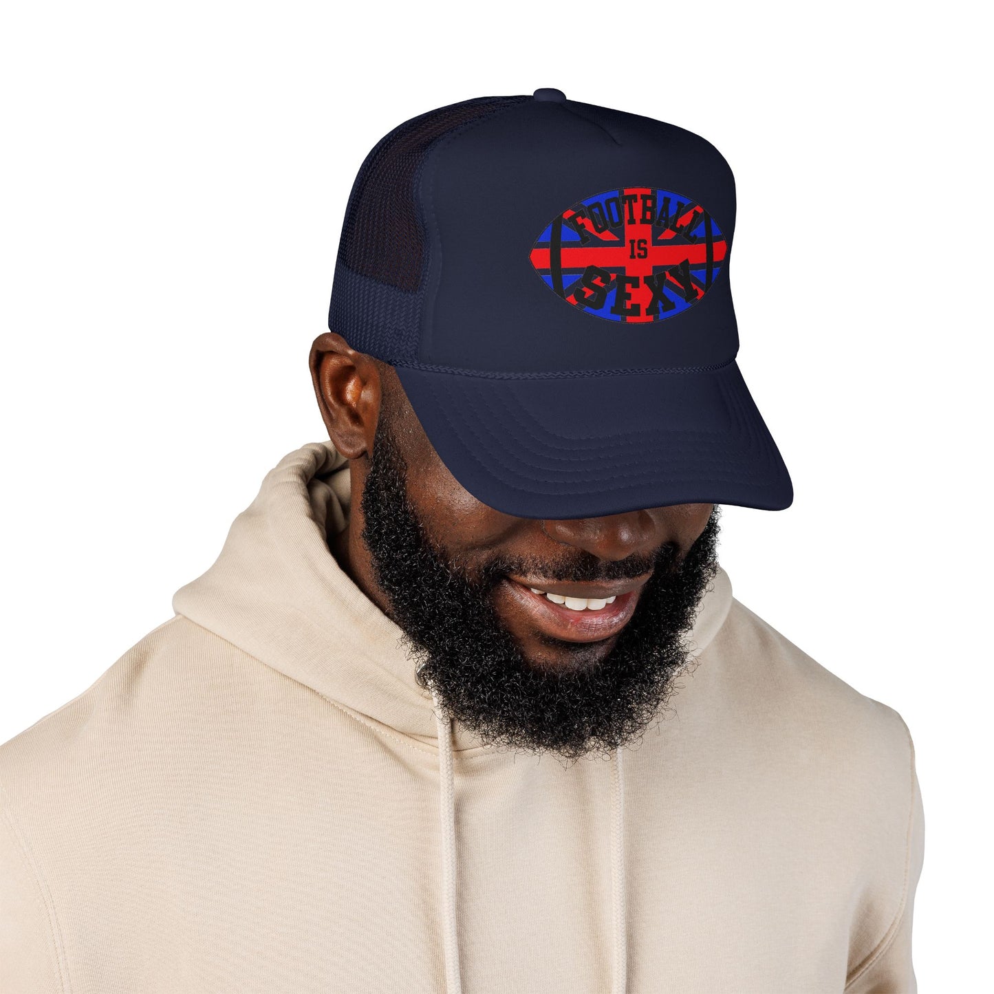 UK Flag Football Is Sexy Foam Trucker Hat