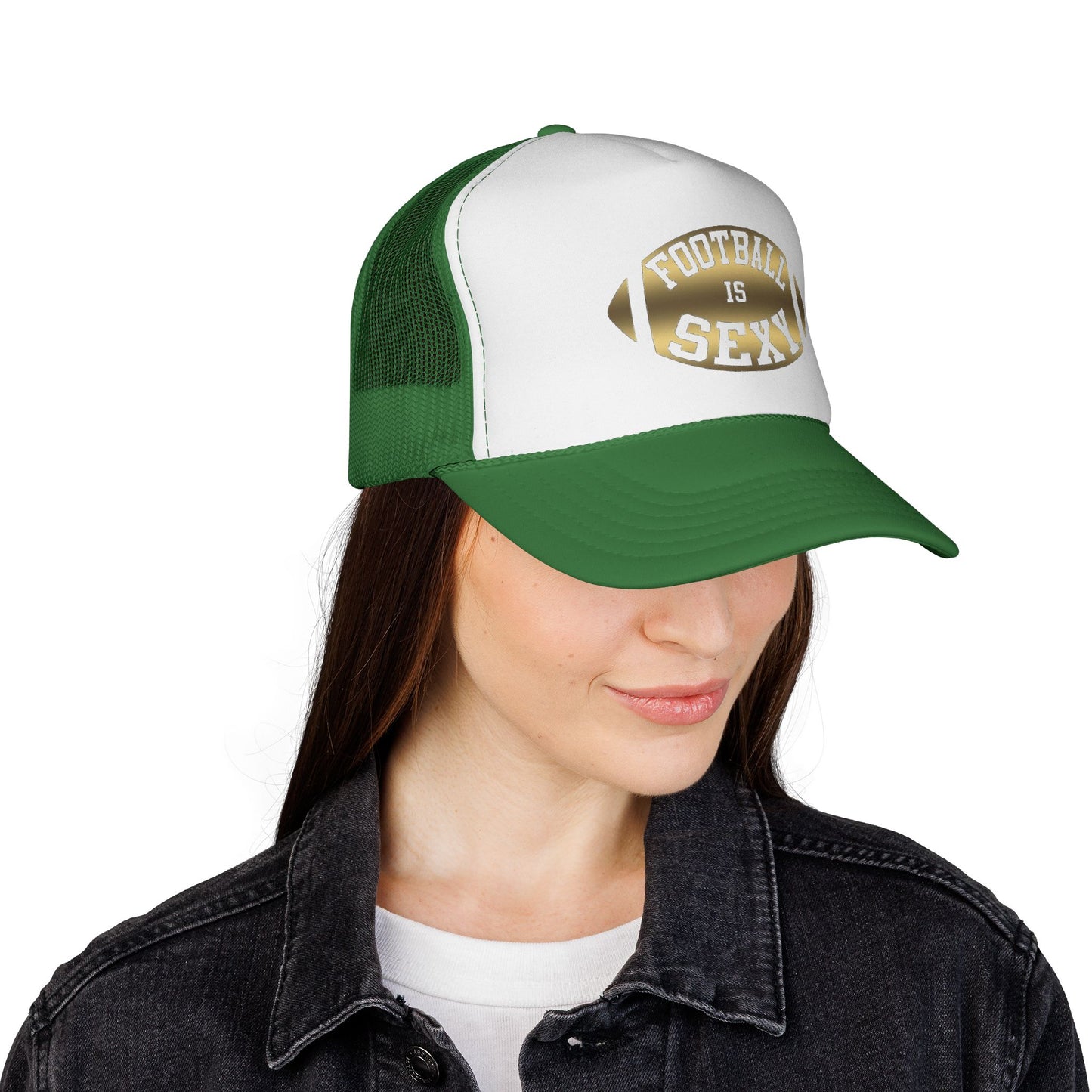 Football Is Sexy Gold Logo Trucker Hat