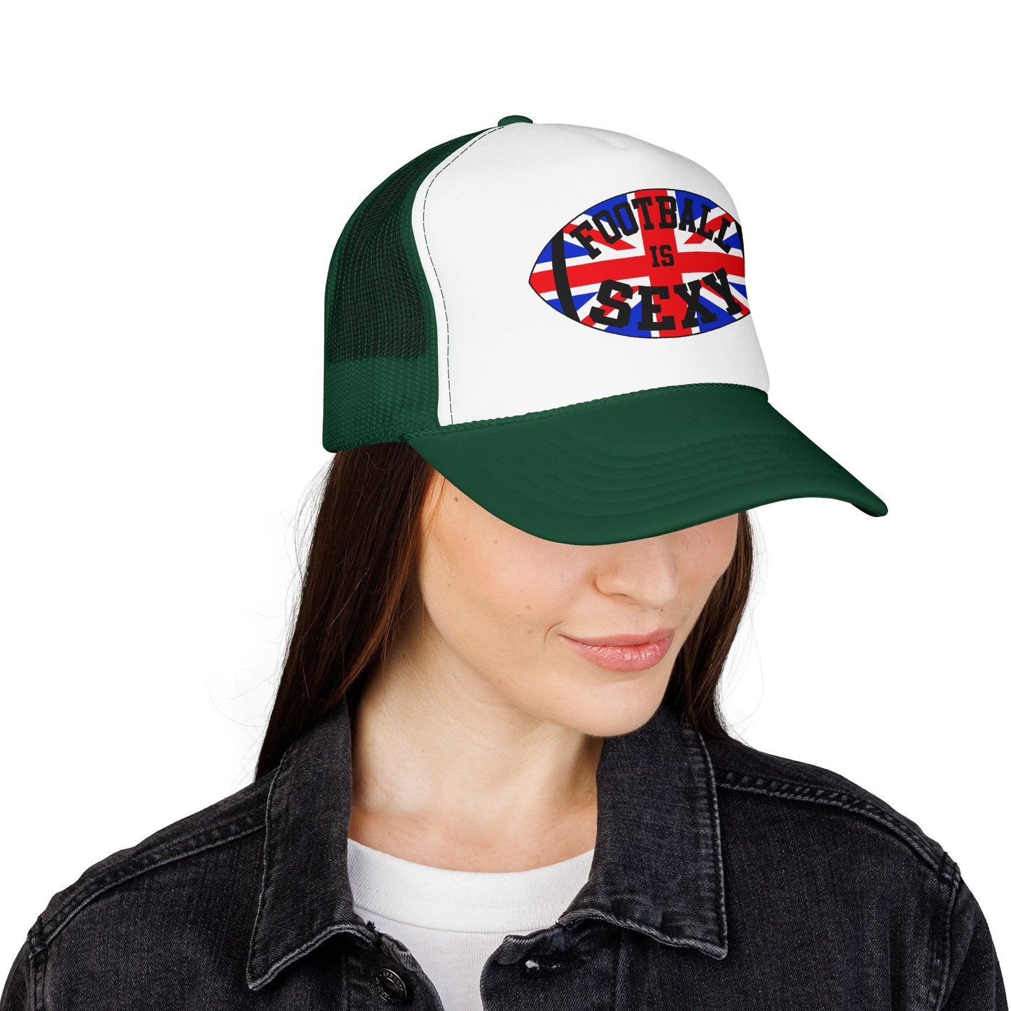 UK Flag Football Is Sexy Foam Trucker Hat