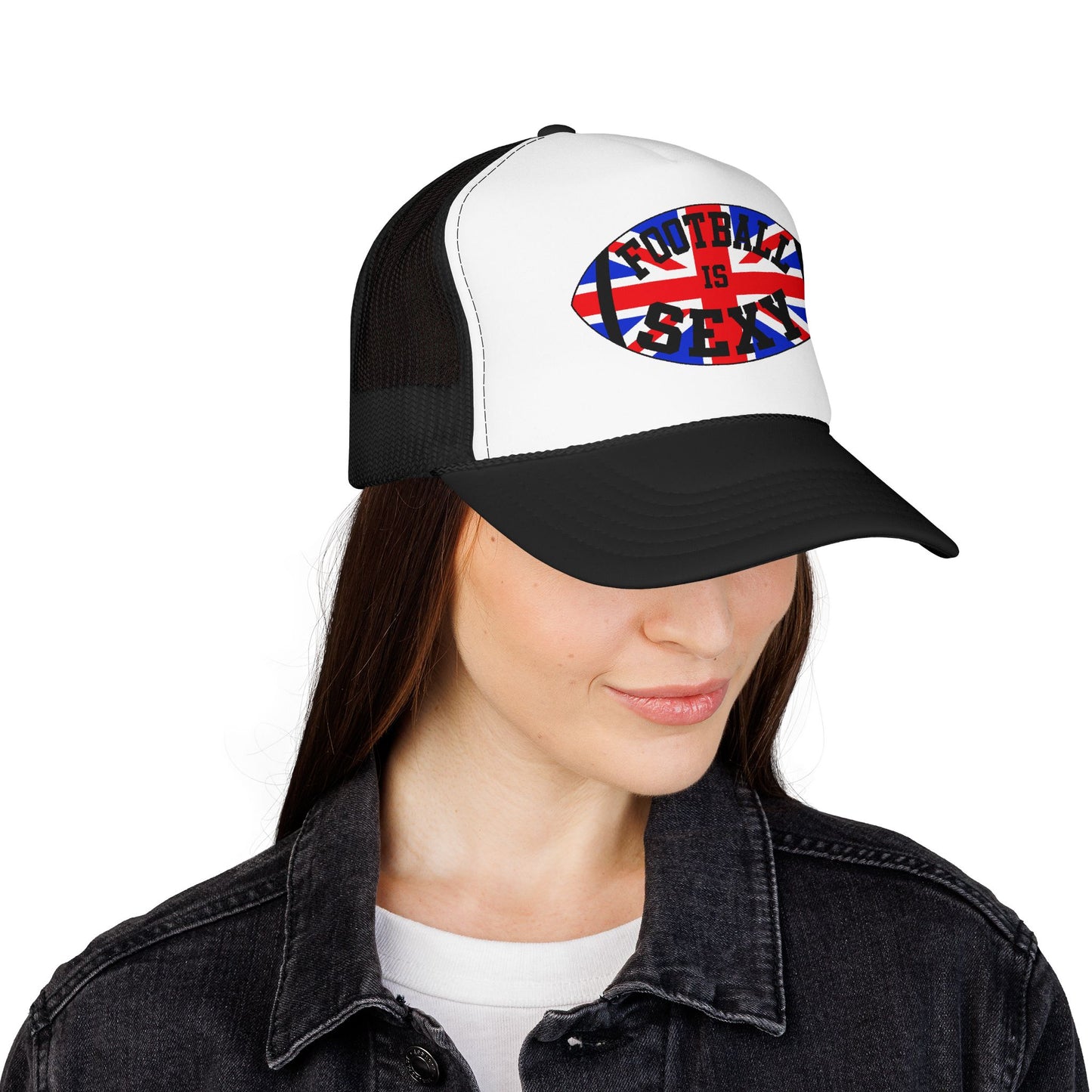 UK Flag Football Is Sexy Foam Trucker Hat